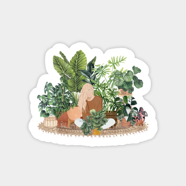 My plants and I Sticker by gusstvaraonica